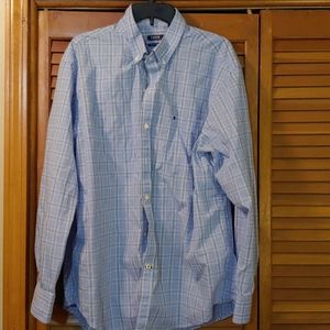 Blue button up shirt